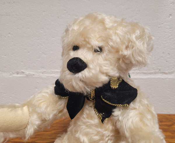 Curly Cream Mohair Australian Artist Teddy Bear. Fully Jointed, 32cm in length. Excellent condition.