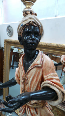 Striking 19th Century Antique Blackamoor Floor Lamp | Antique & Vintage | Moonee Ponds Antiques | Australia Wide Delivery