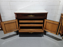 Stunning Rosewood Marble Topped Secretaire With Two Cupboards | Antique & Vintage | Moonee Ponds Antiques | Australia Wide Delivery
