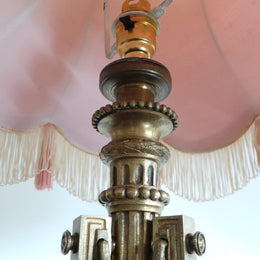 Antique French Bronze Table Lamp
