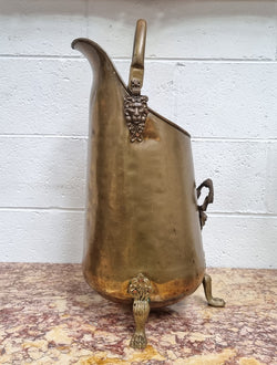 French Brass Coal Bucket With Lion Heads | Antique & Vintage | Moonee Ponds Antiques | Australia Wide Delivery