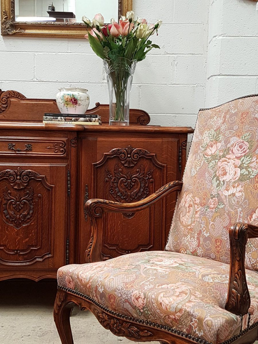 French Walnut Arm Chair