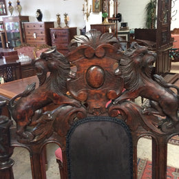 English Oak Gothic Style Chair
