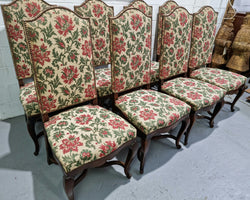 Rare Set of Eight High Quality French Walnut Louis XV Style Chairs | Antique & Vintage | Moonee Ponds Antiques | Australia Wide Delivery