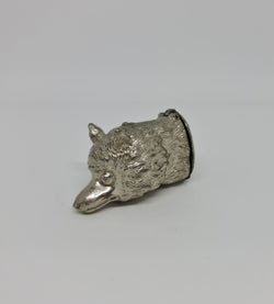 Fox Head Silver Plated Match Vesta Case | Antique & Vintage | Moonee Ponds Antiques | Australia Wide Delivery