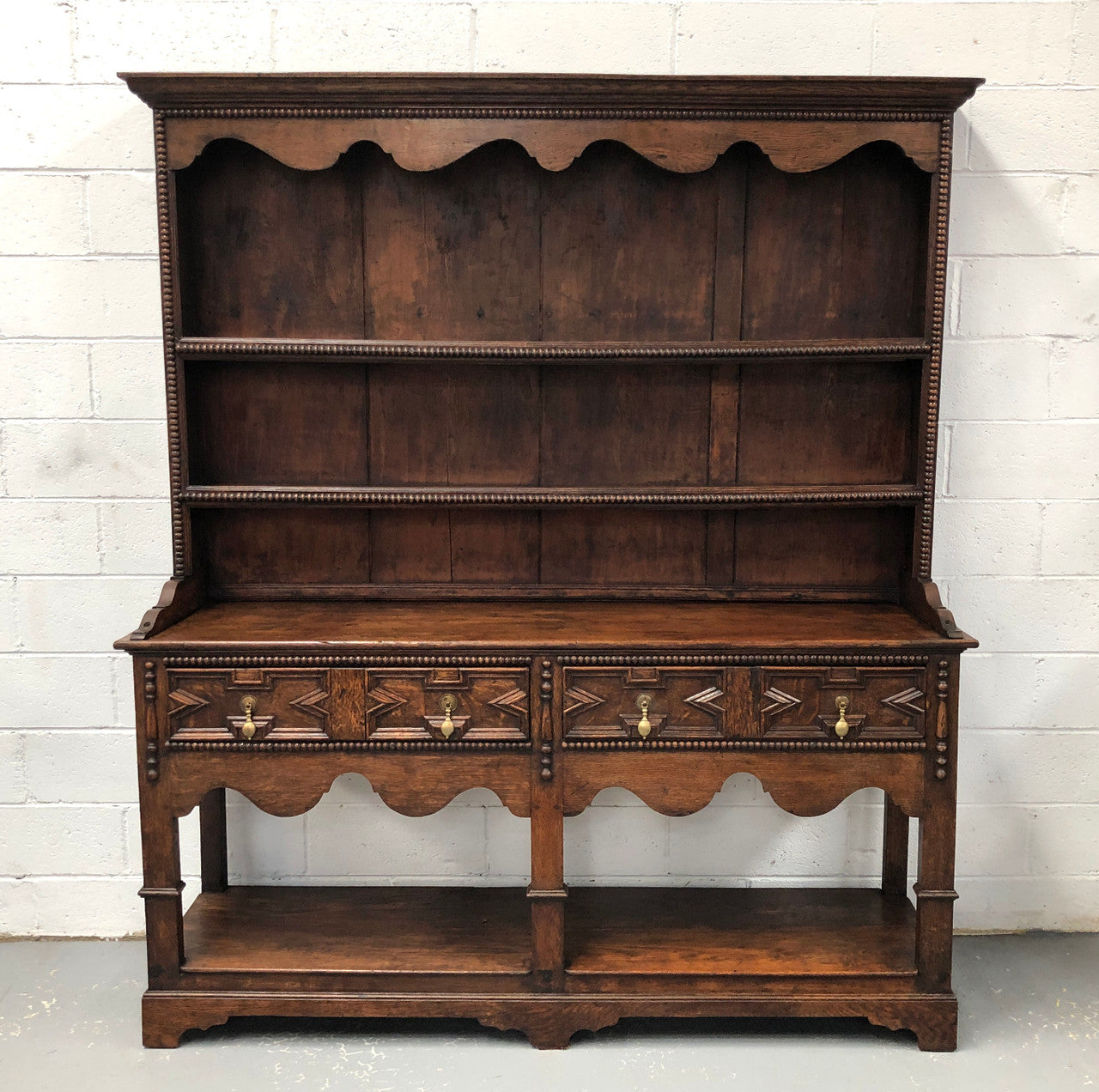 Antique Jacobean Style Dark Oak Dresser | Antique & Vintage | Moonee Ponds Antiques | Australia Wide Delivery
