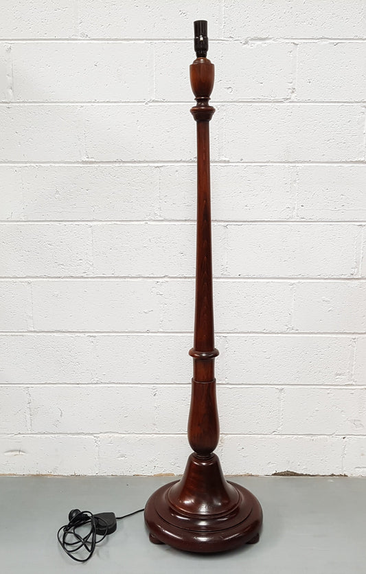 Antique Mahogany Standard Lamp