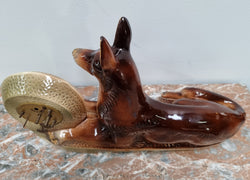 Vintage “Jema Holland 461”Ceramic Dog With Clock | Antique & Vintage | Moonee Ponds Antiques | Australia Wide Delivery