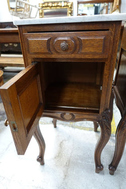 Pair Of French Oak Bedside Cabinets-2 | Antique & Vintage | Moonee Ponds Antiques | Australia Wide Delivery
