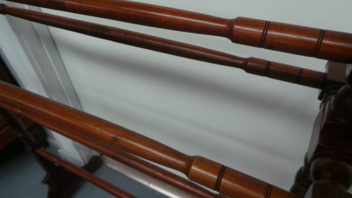 Beautiful Mahogany Towel Rail | Antique & Vintage | Moonee Ponds Antiques | Australia Wide Delivery