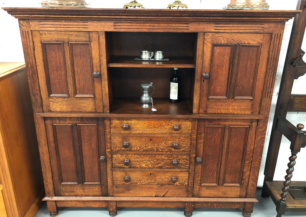 Superb 19th Century Oak Kitchen Cabinet | Antique & Vintage | Moonee Ponds Antiques | Australia Wide Delivery