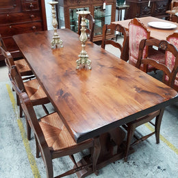 Set of six French Oak Chairs-1
