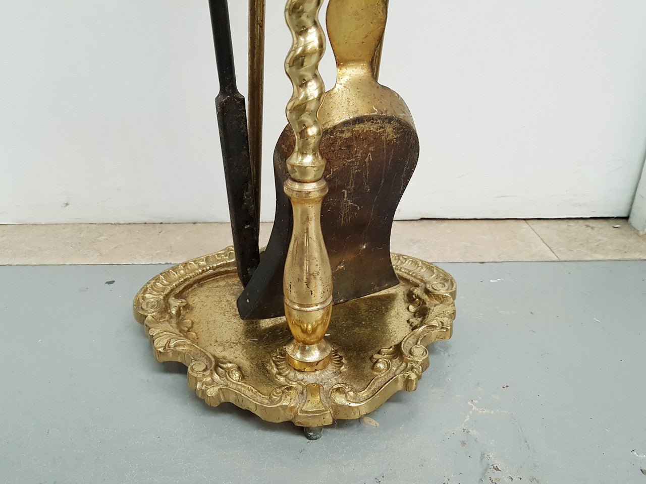 French Set of Bronze Fire Tools | Antique & Vintage | Moonee Ponds Antiques | Australia Wide Delivery