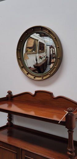 Large Round French Gilt Framed Convex Mirror | Antique & Vintage | Moonee Ponds Antiques | Australia Wide Delivery