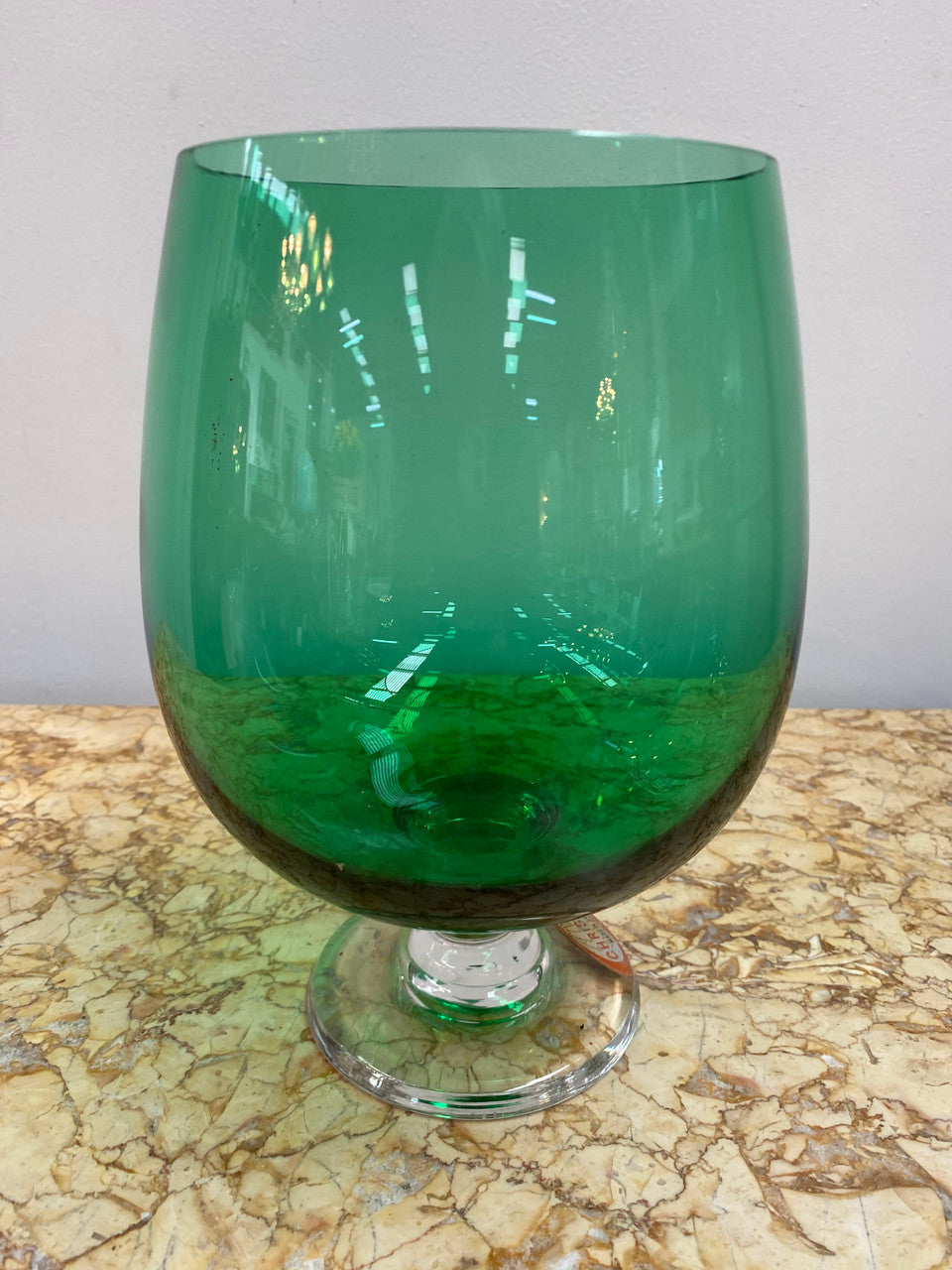 Vintage Swedish Christina Green Glass Vase | Antique & Vintage | Moonee Ponds Antiques | Australia Wide
