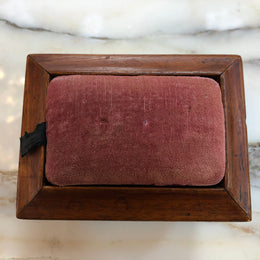 Victorian Sewing Aide Box With Needle Cushion