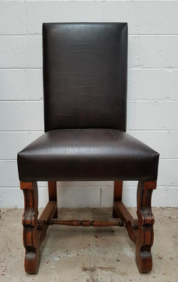 Set of Six Upholstered Leather Look Chairs | Antique & Vintage | Moonee Ponds Antiques | Australia Wide Delivery