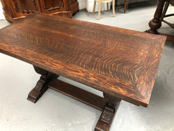 Vintage French Oak Bulbous Stretcher Base Coffee Table | Antique & Vintage | Moonee Ponds Antiques | Australia Wide Delivery