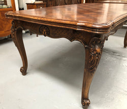 Sensational French Oak Louis XV Style Parquetry Top Extension Table | Antique & Vintage | Moonee Ponds Antiques | Australia Wide Delivery