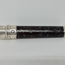 Very unique and rare antique french silver and tortoiseshell needle case. It has been superbly decorated. In stunning original condition.