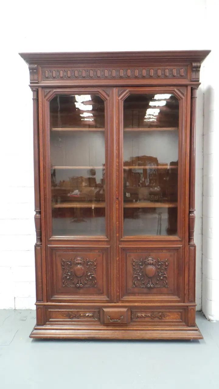 French Oak Henry II Bookcase | Antique & Vintage | Moonee Ponds Antiques | Australia Wide Delivery