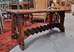 Fabulous French Oak Gothic Style Coffee Table | Antique & Vintage | Moonee Ponds Antiques | Australia Wide Delivery