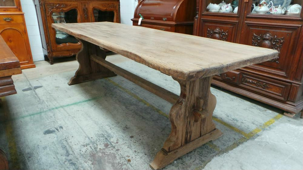 Light French Oak Dining Table