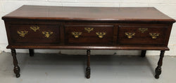 Early 19th Century English Oak 3 Drawer Dresser Base | Antique & Vintage | Moonee Ponds Antiques | Australia Wide Delivery