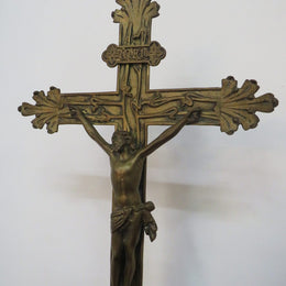 Antique French Bronze Crucifix