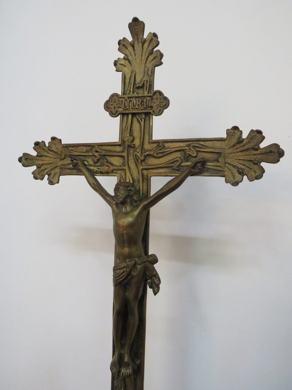 Antique French Bronze Crucifix