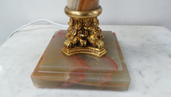 French Onyx Gilt Bronze Table Lamp | Antique & Vintage | Moonee Ponds Antiques | Australia Wide Delivery