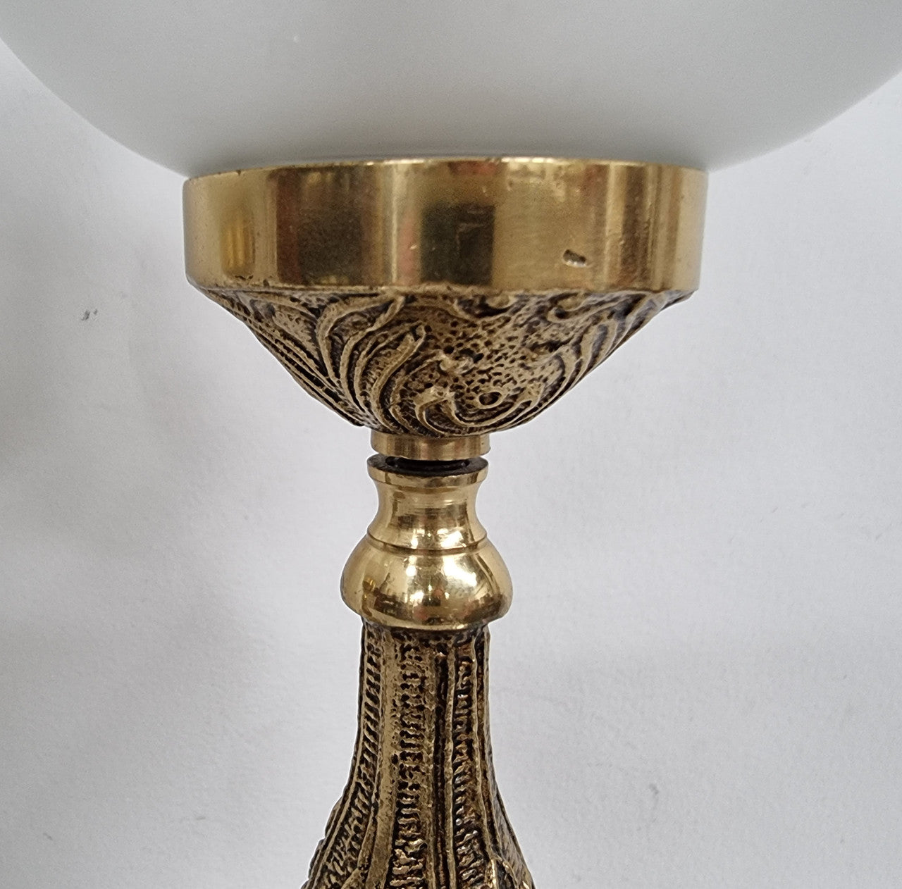 Beautiful Pair of Glass Etched Table Lamps | Antique & Vintage | Moonee Ponds Antiques | Australia Wide Delivery