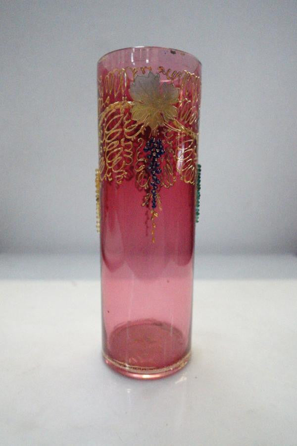 Bohemian Moser Style Cranberry Art Glass-3 | Antique & Vintage | Moonee Ponds Antiques | Australia Wide Delivery