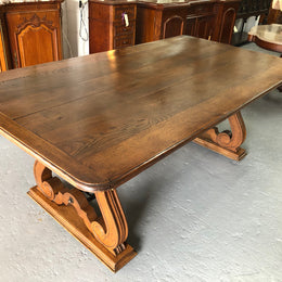 A Very Wide French Spanish Style Dining Table