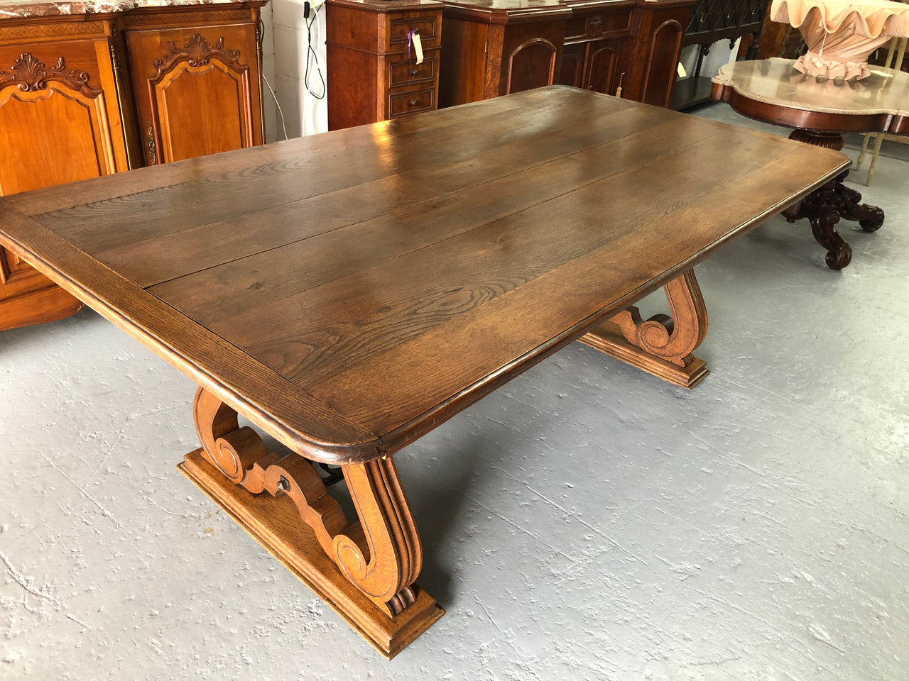 A Very Wide French Spanish Style Dining Table | Antique & Vintage | Moonee Ponds Antiques | Australia Wide Delivery