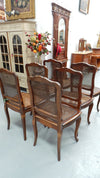 Set Of Six French Oak Chairs With Cane Seat And Back | Antique & Vintage | Moonee Ponds Antiques | Australia Wide Delivery