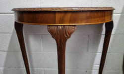 Chippendale Style Half Round Hall Table | Antique & Vintage | Moonee Ponds Antiques | Australia Wide Delivery