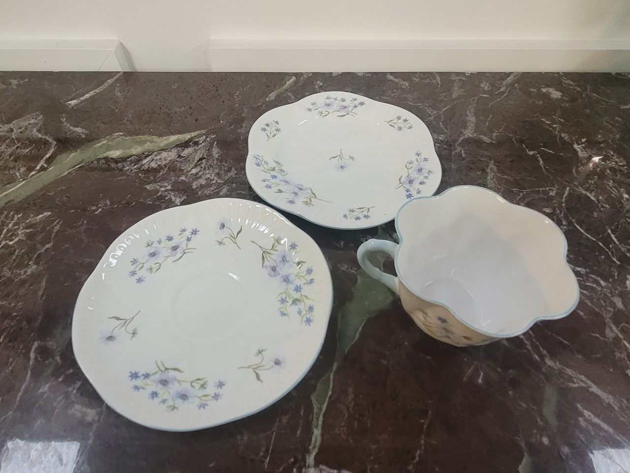 Shelley “Blue Rock” Trio | Antique & Vintage | Moonee Ponds Antiques | Australia Wide