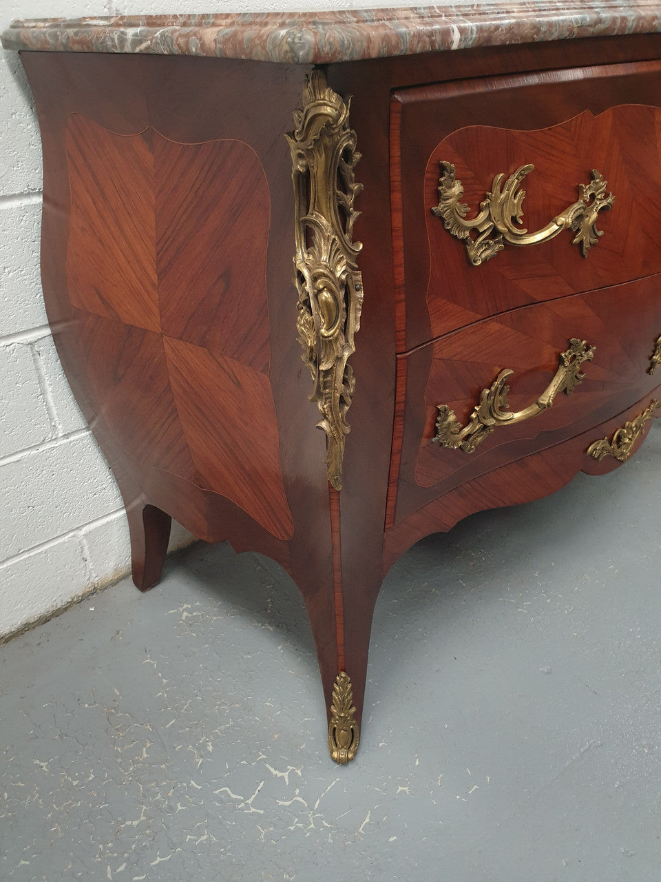 19th Century French Louis XV Style Commode With Marble Top | Antique & Vintage | Moonee Ponds Antiques | Australia Wide Delivery