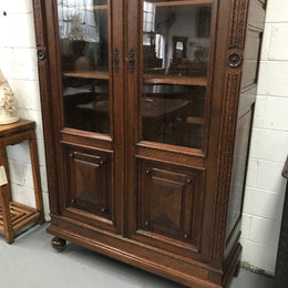 Superb Pair of Henry II style French Two Door Oak Bookcases