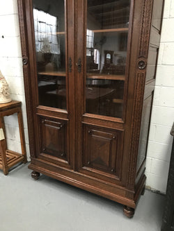 Superb Pair of Henry II style French Two Door Oak Bookcases | Antique & Vintage | Moonee Ponds Antiques | Australia Wide Delivery