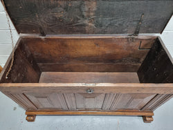 Rustic Early 19th Century French Oak Trunk | Antique & Vintage | Moonee Ponds Antiques | Australia Wide Delivery