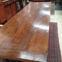 Large French Oak Farmhouse Table-1