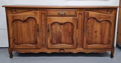 French Walnut Louis XV Style Three Door Sideboard | Antique & Vintage | Moonee Ponds Antiques | Australia Wide Delivery