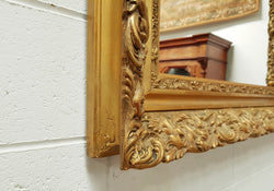 Large French 19th Century Ornate Gilt Framed Mirror | Antique & Vintage | Moonee Ponds Antiques | Australia Wide Delivery