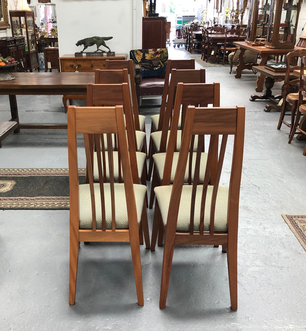 Set Of 8 Custom Made Mackintosh Style Dining Chairs
