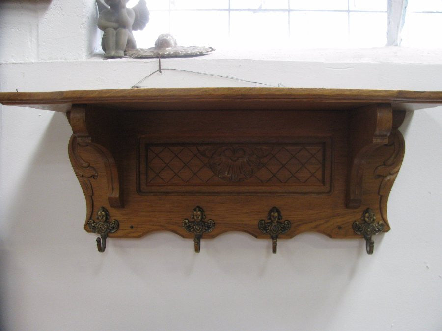 French Oak Carved Hat Rack | Antique & Vintage | Moonee Ponds Antiques | Australia Wide Delivery