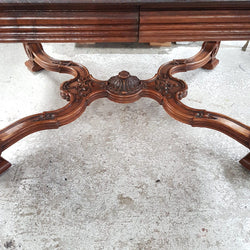 Converted French Walnut and Oak Coffee Table | Antique & Vintage | Moonee Ponds Antiques | Australia Wide Delivery