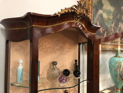 Stunning Antique Louis XV Style Walnut & Marquetry Inlay Vitrine | Antique & Vintage | Moonee Ponds Antiques | Australia Wide Delivery