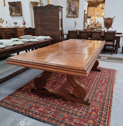 Fabulous 2.5m Spanish Style Oak Large Table | Antique & Vintage | Moonee Ponds Antiques | Australia Wide Delivery